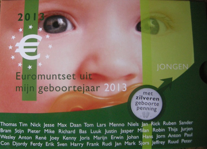 (afbeelding voor) Babyset Nederland jongen 2013 BU ZILVER